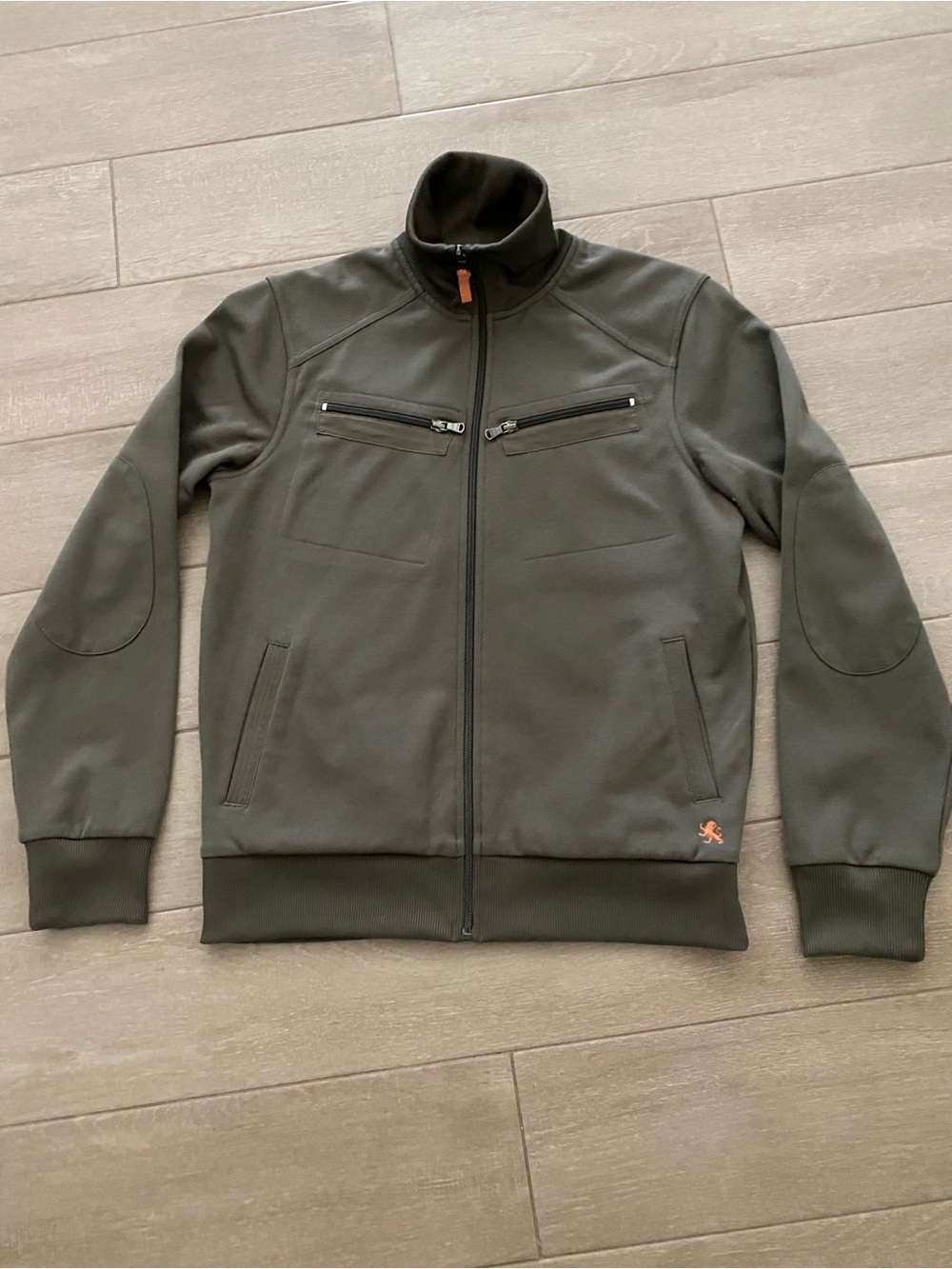 Express Olive Green Full-Zip Lightweight Jacket